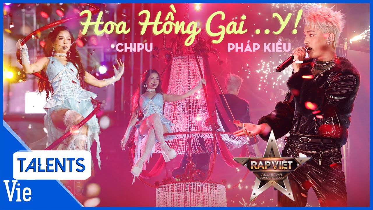 CHIPU x Pháp Kiều lần đầu kết hợp đu bay quá slay cùng Hoa Hồng Gai..Y! | Rap Việt Concert 2023