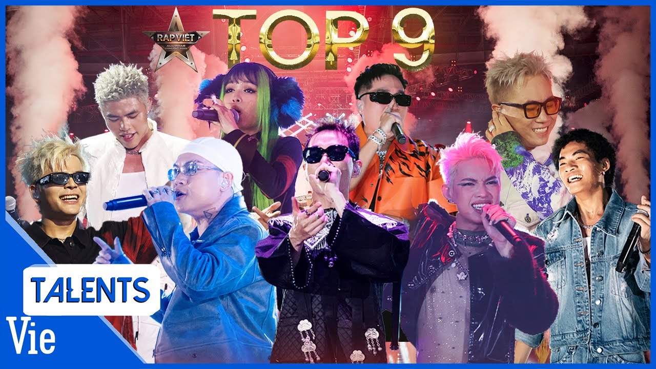 Tổng hợp tiết mục TOP 9 tại đêm concert RAP VIỆT ALL STAR 2023 siêu cháy |Playlist Rap Hay Nhất 2023