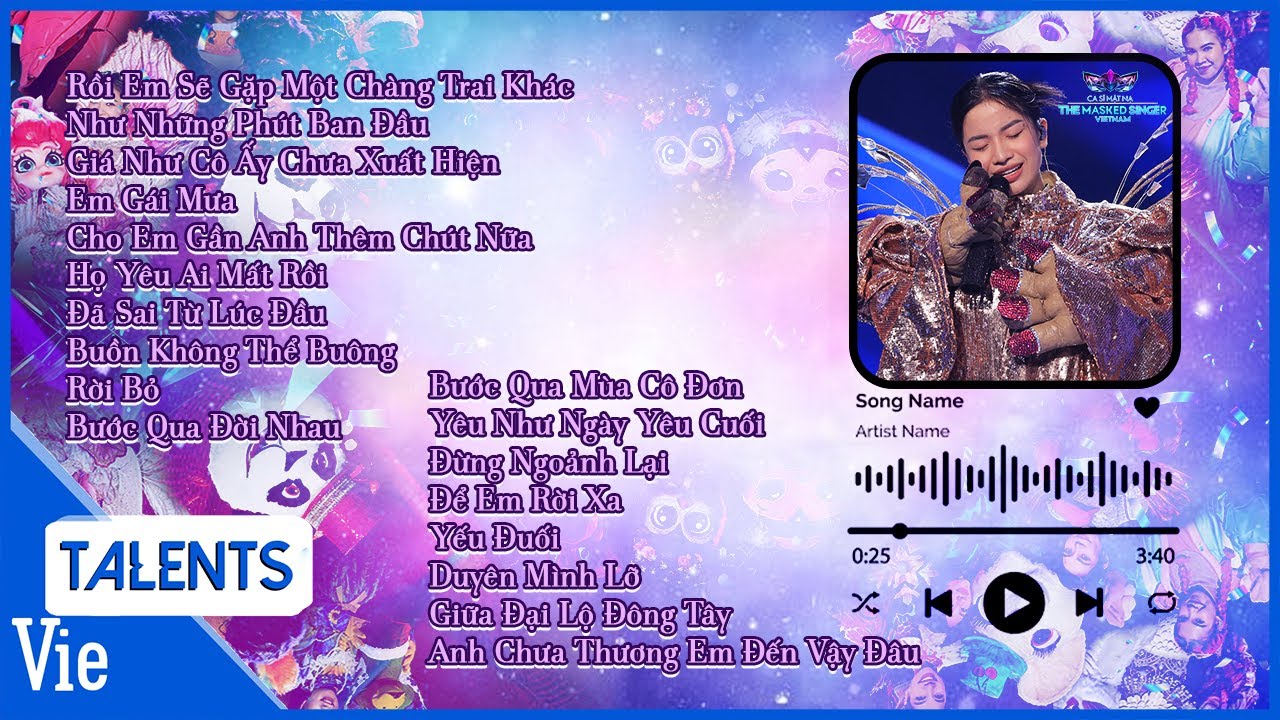 Playlist nhạc tình yêu buồn tan chậm HAY NHẤT 2 mùa Ca Sĩ Mặt Nạ - Tổng hợp nhạc The Masked Singer