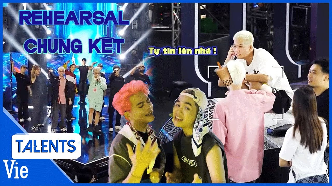 REHEARSAL CHUNG KẾT RAP VIỆT: TOP 9 live hay như nuốt đĩa, Big Daddy lo lắng cho Double2T