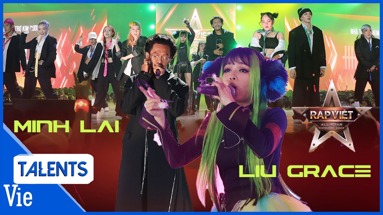 MINH LAI dắt tay LIU GRACE bùng nổ sân khấu cùng bản mix loạt HIT tại Rap Việt Concert 2023