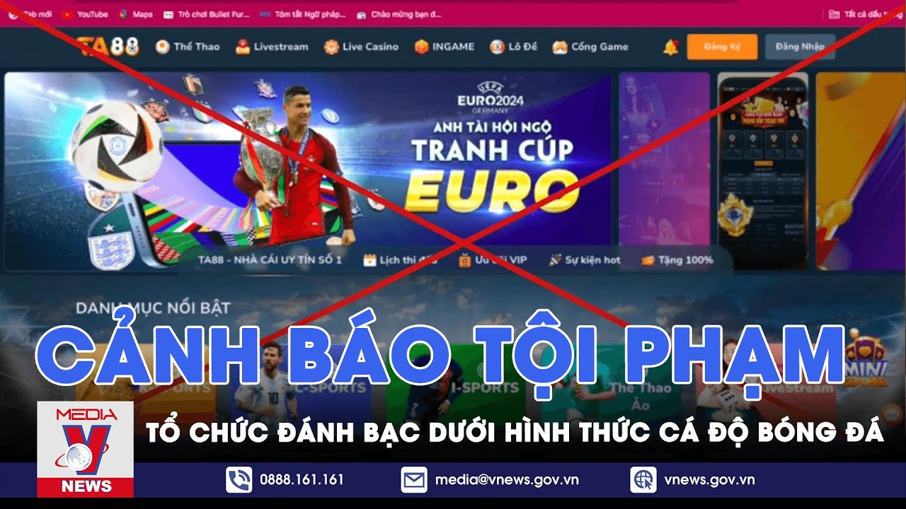 Cảnh báo tội phạm tổ chức đánh bạc dưới hình thức cá độ bóng đá - VNews