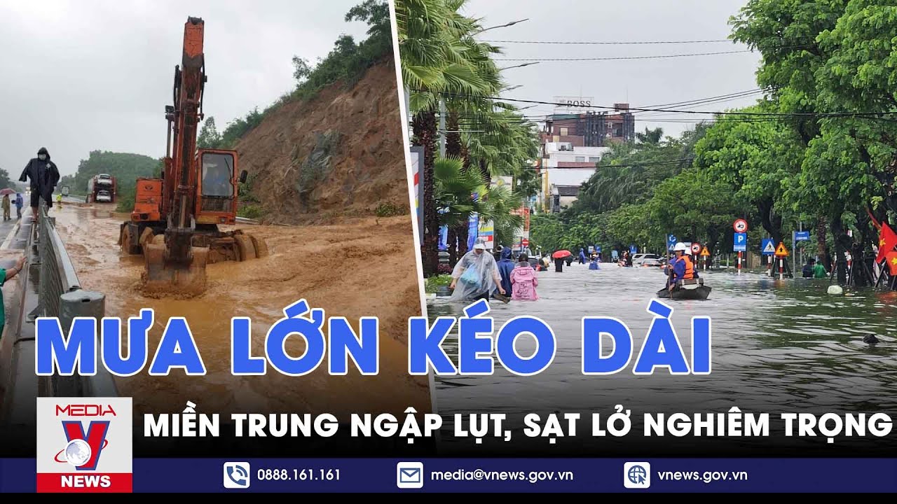 Cập nhật mưa lũ miền Trung: Nước lũ dâng cao, sạt lở nghiêm trọng, người dân khẩn trương sơ tán