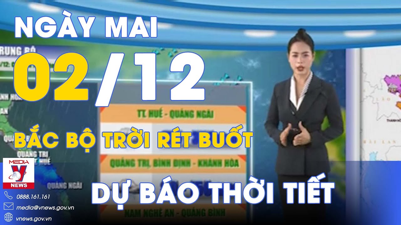 Dự báo thời tiết đêm nay và ngày mai 2/12/2023. Bắc Bộ tiếp tục có mưa, trời rét đậm -VNEWS