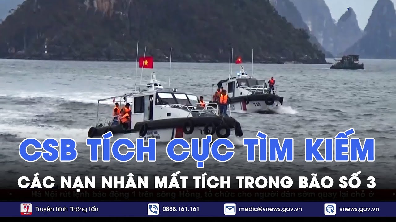 Vùng CSB 1 tích cực tham gia TKCN các thuyền viên mất tích trong bão số 3