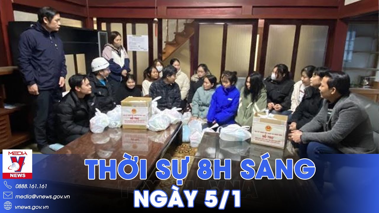 Thời sự 8h sáng 5/1. ĐSQ Việt Nam tại Nhật Bản cử đoàn công tác đến hỗ trợ cộng đồng sau động đất