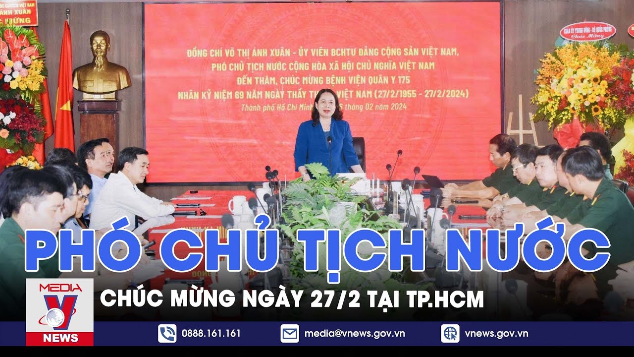 Phó Chủ tịch nước Võ Thị Ánh Xuân thăm, chúc mừng ngày 27/2 tại TP.HCM - VNews