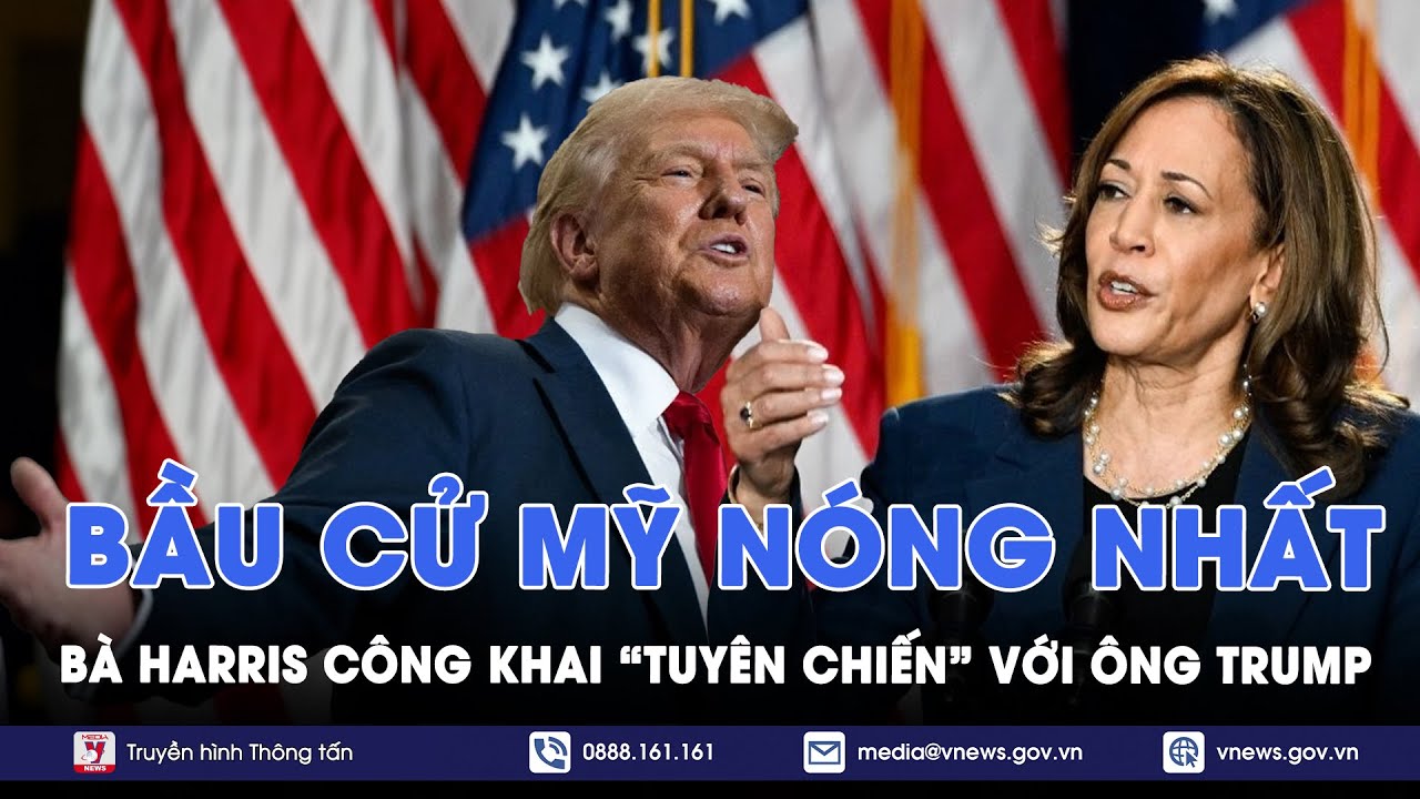 Bầu cử Mỹ nóng nhất: Bà Harris công khai "tuyên chiến" với ông Trump - VNews