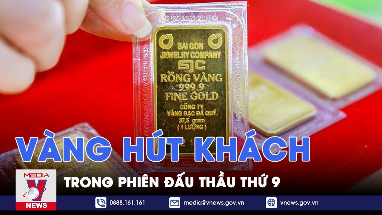 Vàng hút khách mua trong phiên đấu thầu thứ 9 - VNews