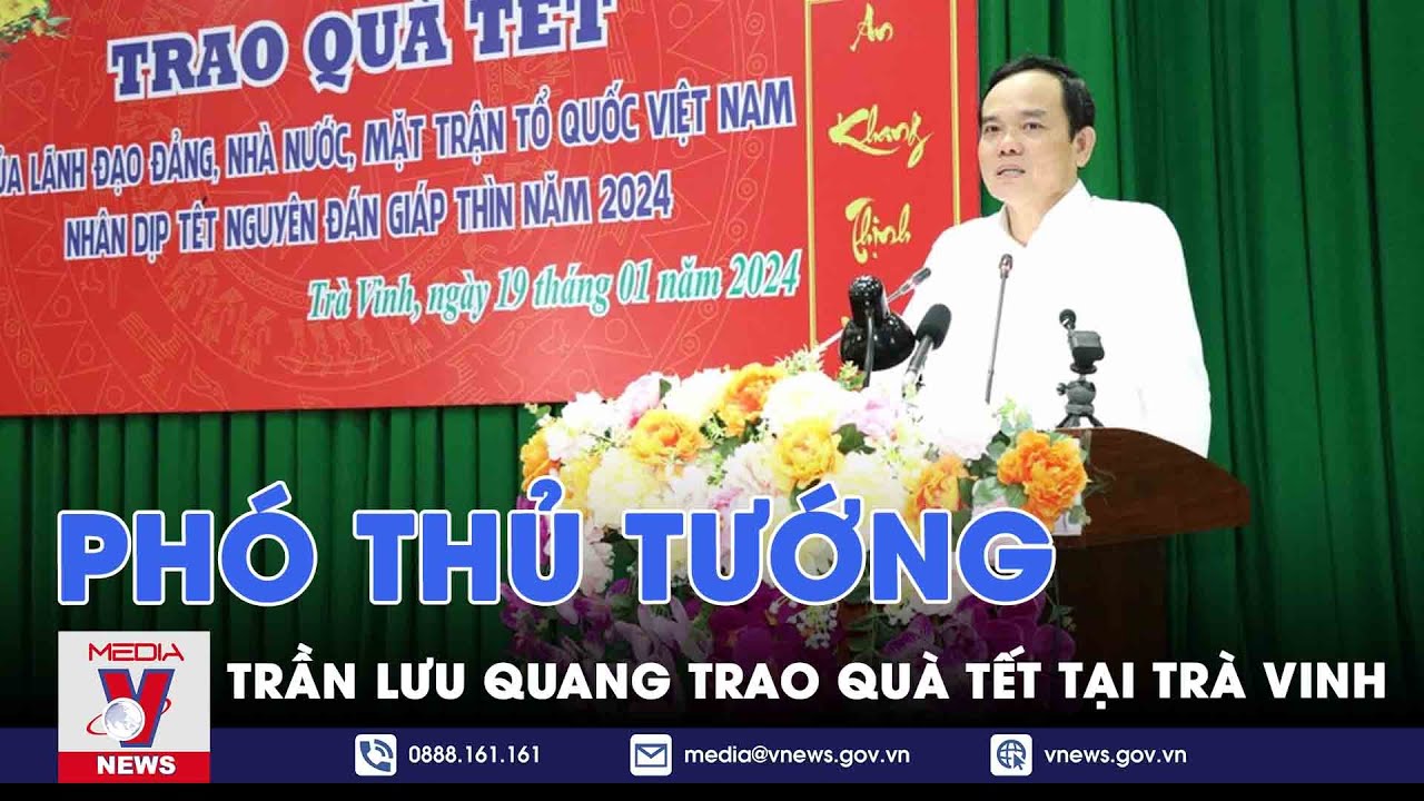 Phó Thủ tướng Trần Lưu Quang trao quà Tết tại Trà Vinh  - VNews