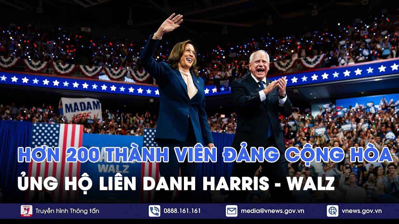 Hơn 200 thành viên đảng Cộng hòa ủng hộ liên danh Harris - Walz, ông Trump đau đầu? - VNews