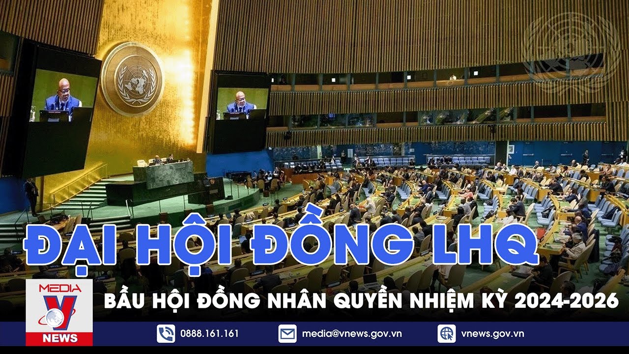 Đại hội đồng LHQ bầu Hội đồng Nhân quyền nhiệm kỳ 2024-2026 - Tin quốc tế - VNews