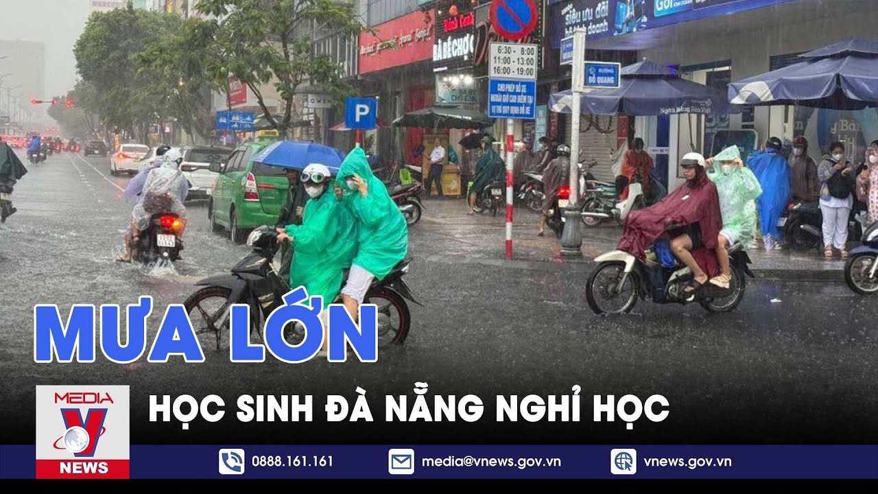 Học sinh Đà Nẵng nghỉ học do mưa lớn - VNews