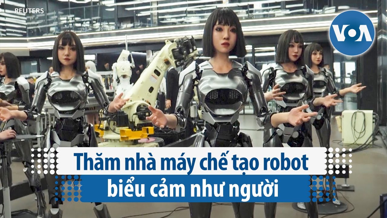 Thăm nhà máy chế tạo robot biểu cảm như người | VOA Tiếng Việt