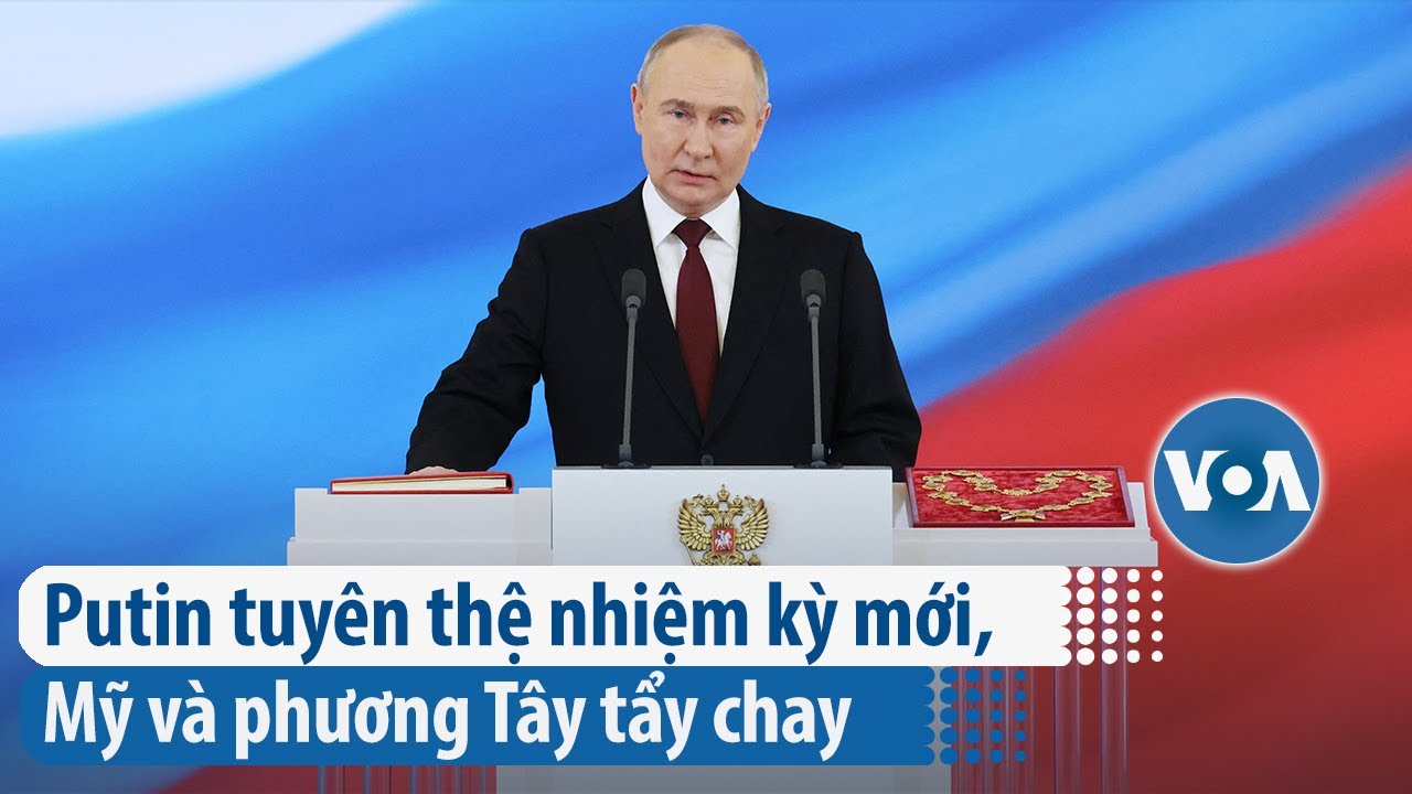 Putin tuyên thệ nhiệm kỳ mới, Mỹ và phương Tây tẩy chay | VOA Tiếng Việt