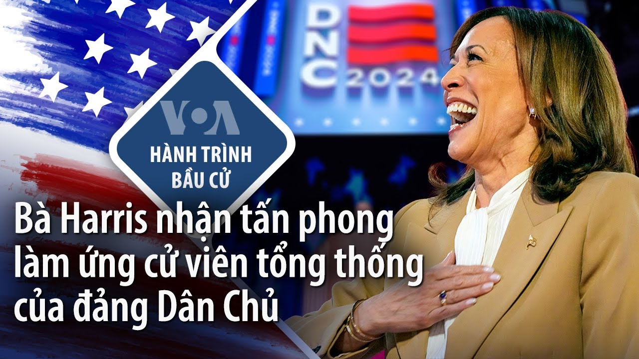 Bà Harris nhận tấn phong làm ứng cử viên tổng thống của đảng Dân Chủ | VOA