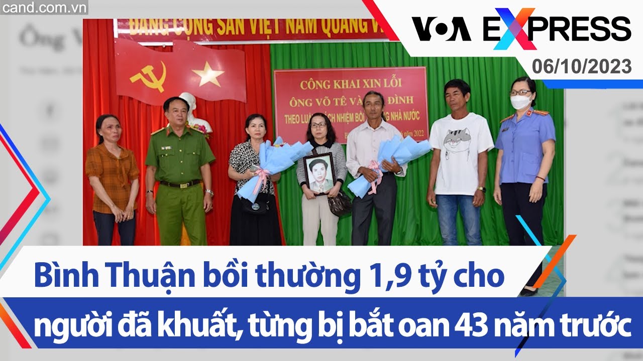 Bình Thuận bồi thường 1,9 tỷ cho người đã khuất, từng bị bắt oan 43 năm trước | VOA 6/10/23