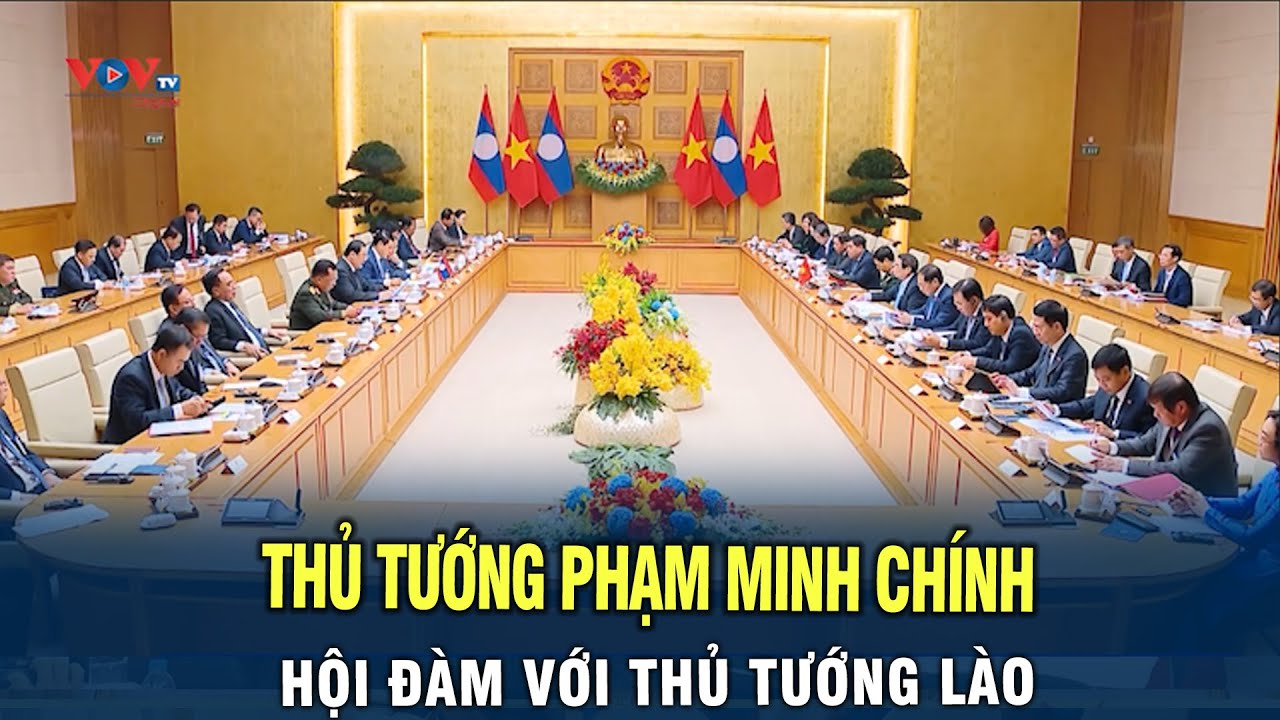 Thủ Tướng Phạm Minh Chính hội đàm với Thủ Tướng Lào Sonexay Siphandone