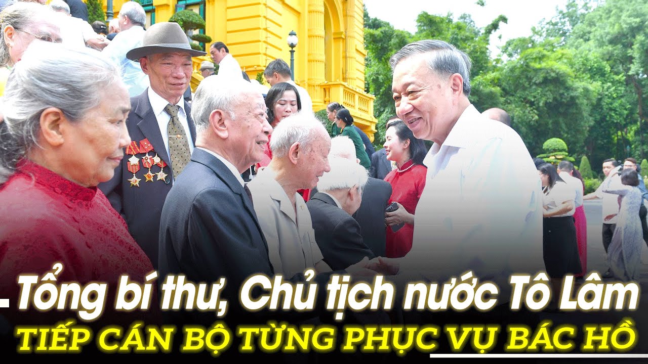 Tổng bí thư, Chủ tịch nước Tô Lâm tiếp cán bộ từng phục vụ Bác Hồ | VOVTV