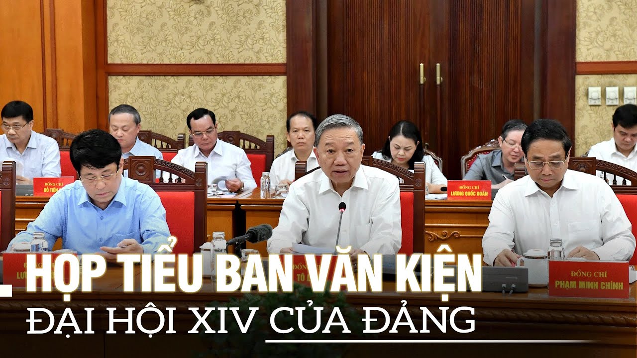 Tổng Bí thư, Chủ tịch nước Tô Lâm họp Tiểu ban Văn kiện Đại hội XIV của Đảng | VOVTV