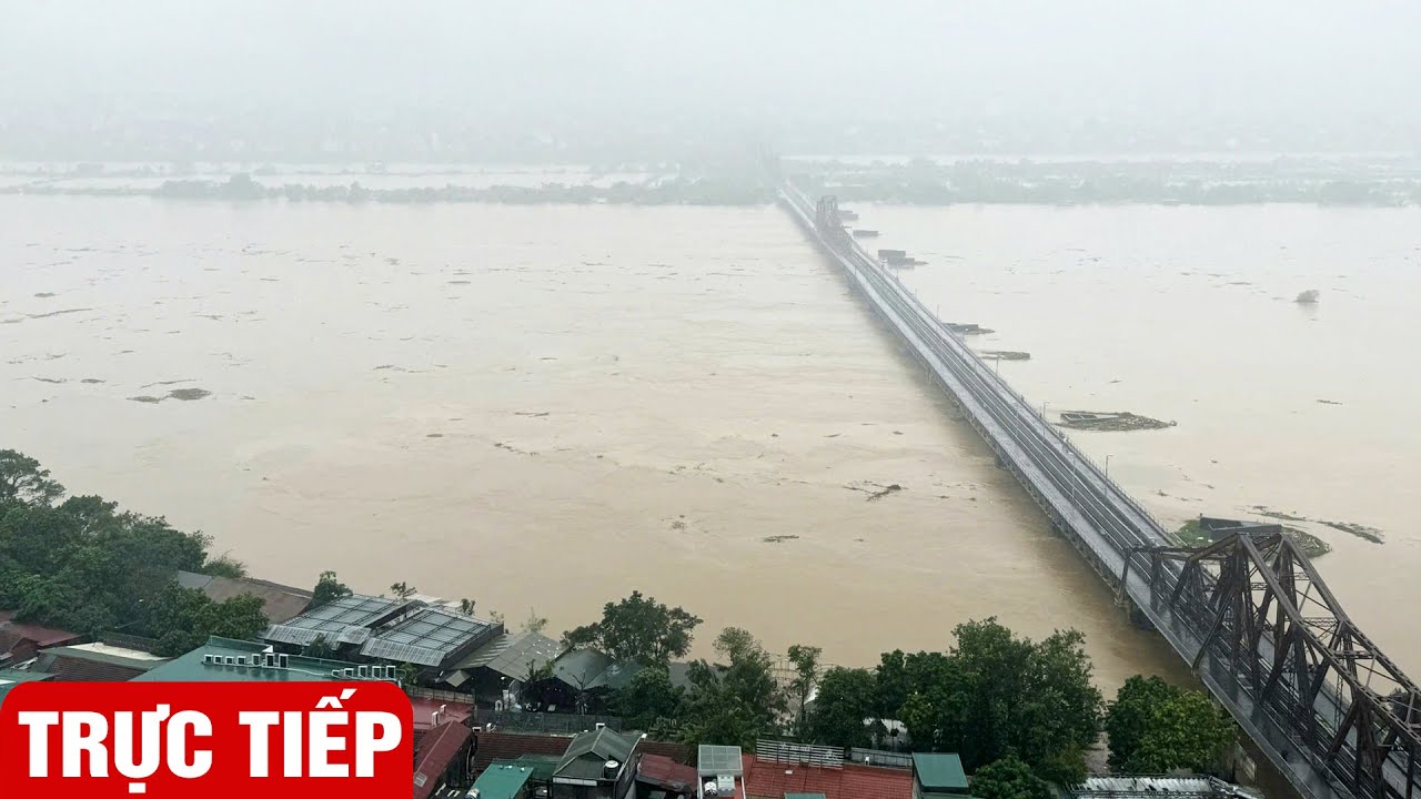 🔴[TRỰC TIẾP] Ngay lúc này lũ Sông Hồng, huyện Chương Mỹ ngập nặng | VOVTV