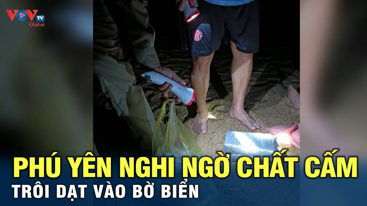 Phú Yên nghi ngờ chất cấm trôi dạt vào bờ biển