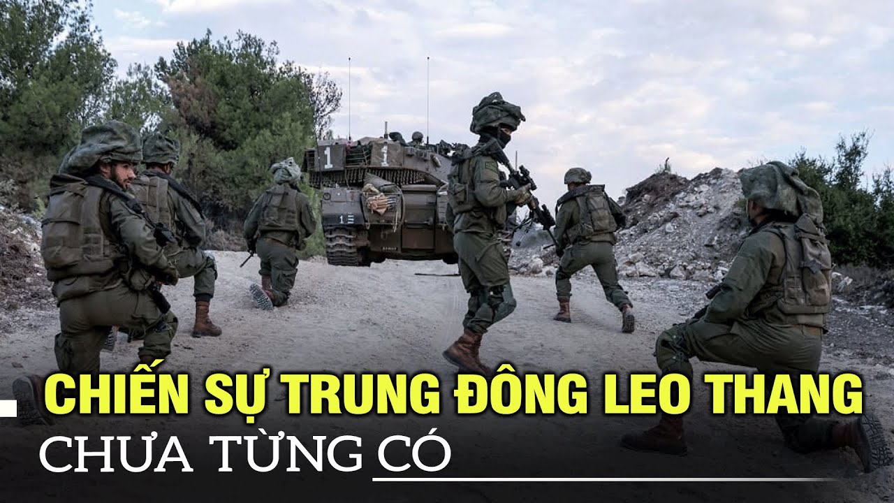 Chiến sự Trung Đông leo thang chưa từng có, thủ đô Beirut, Lebanon bị không kích dữ dội | VOVTV