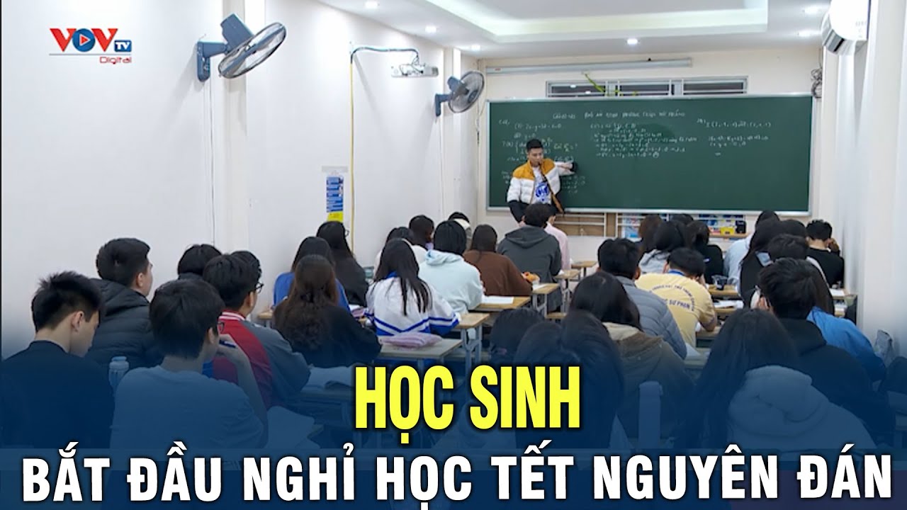 Học sinh bắt đầu bước vào kỳ nghỉ Tết Nguyên Đán 2024