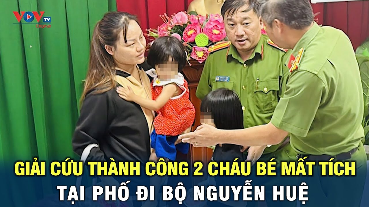 Giải cứu thành công 2 cháu bé mất tích tại phố đi bộ Nguyễn Huệ