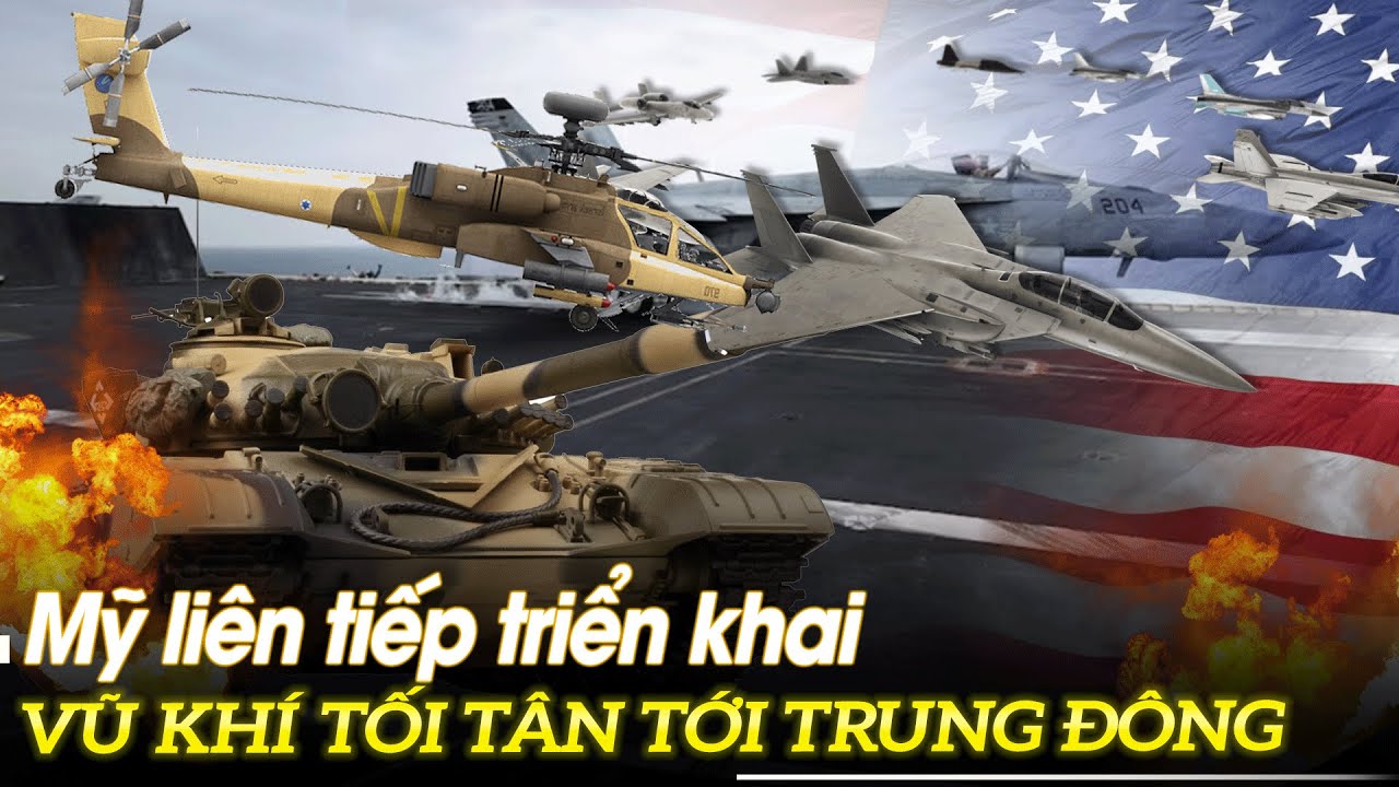 Mỹ liên tiếp triển khai vũ khí tối tân tới Trung Đông | VOVTV