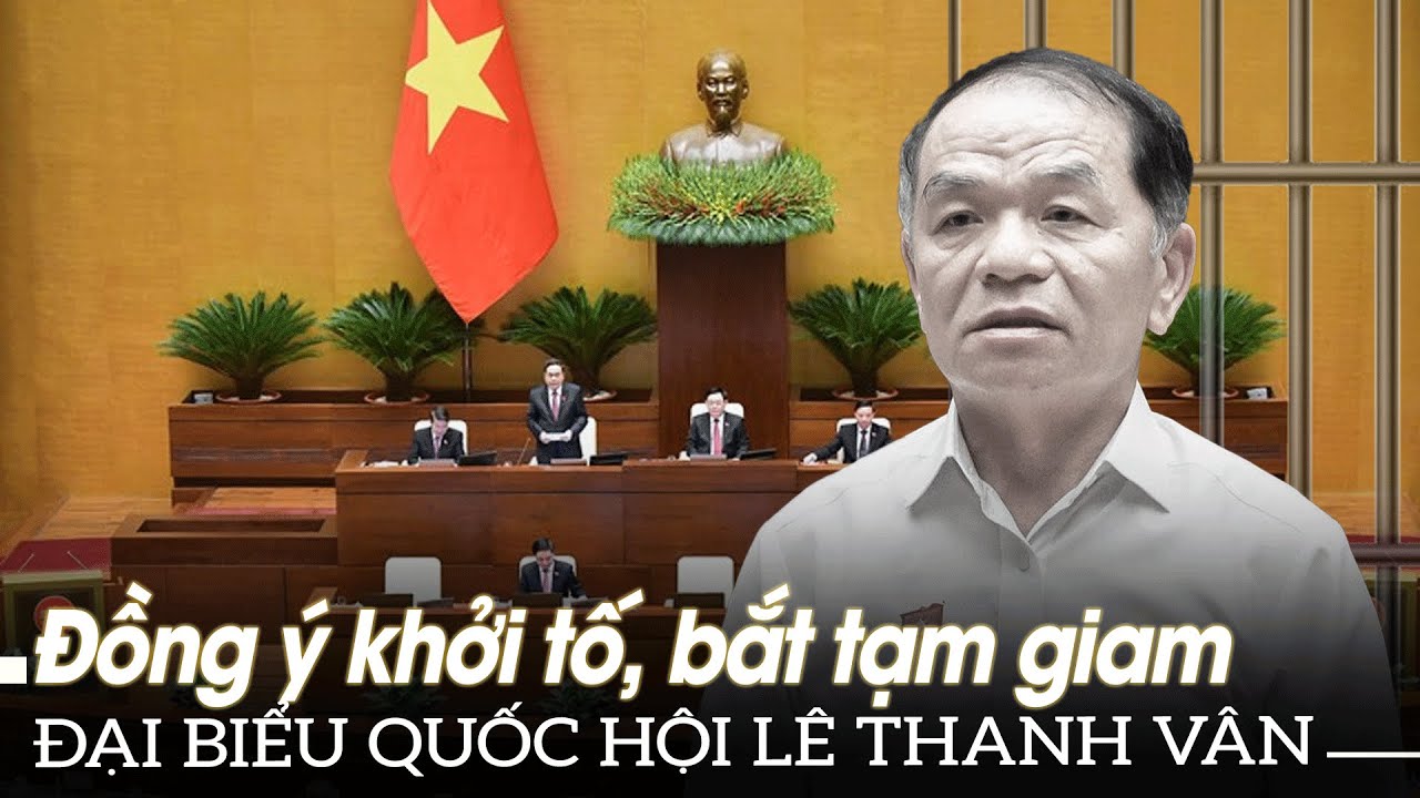 Đồng ý khởi tố, bắt tạm giam đại biểu Quốc hội Lê Thanh Vân