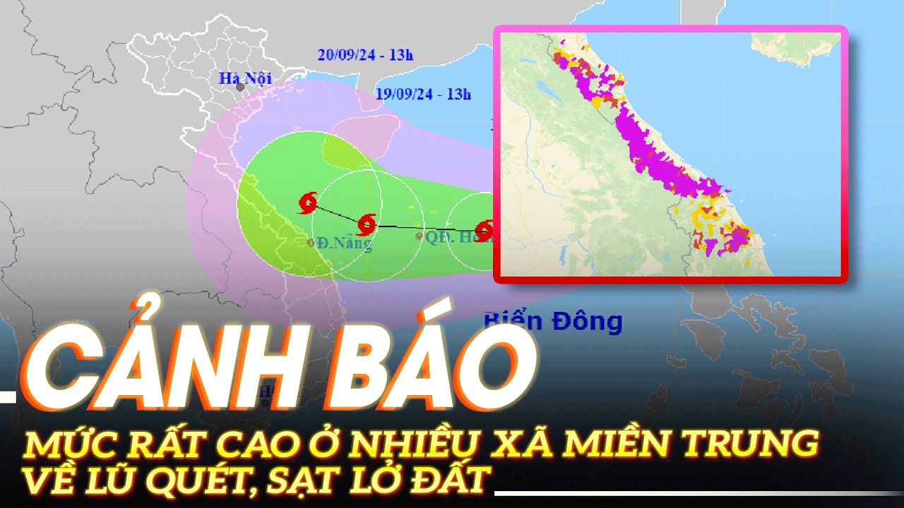 Cảnh báo mức rất cao ở nhiều xã miền Trung về lũ quét, sạt lở đất | VOVTV