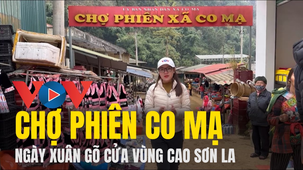 Chợ phiên ngày  xuân gõ cửa vùng cao Co Mạ, huyện Thuận Châu, Sơn La