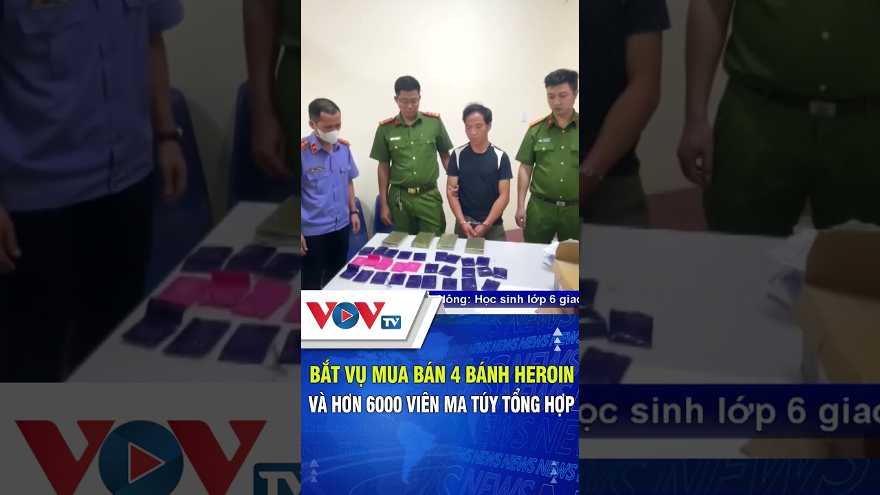 Bắt vụ mua bán 4 bánh Heroin và hơn 6000 viên ma túy tổng hợp | VOVTV