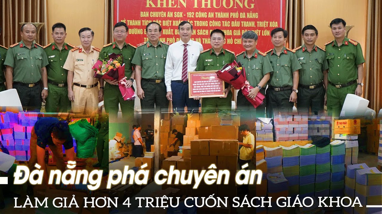 Đà nẵng phá chuyên án làm giả hơn 4 triệu cuốn sách giáo khoa