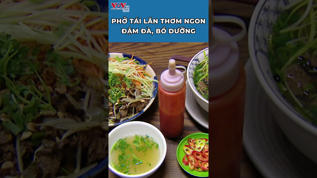 HÀ NỘI FOODTOUR - PHỞ TÁI LĂN THƠM NGON, ĐẬM ĐÀ, BỔ DƯỠNG #shorts