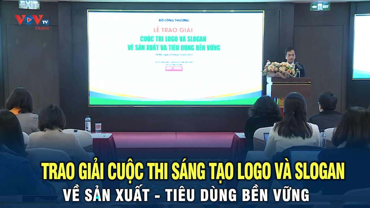 Trao giải cuộc thi sáng tạo logo và slogan về sản xuất - tiêu dùng bền vững