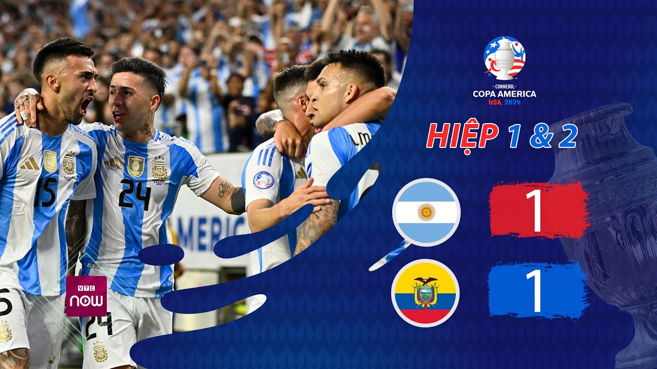 [HIGHLIGHTS] Argentina vs Ecuador: 90 phút giằng co, nhà vua bước vào loạt luân lưu | Copa America