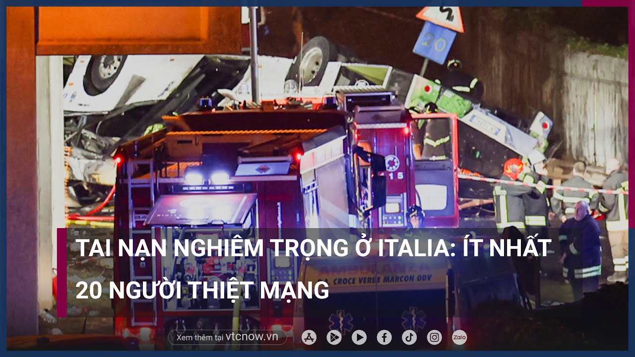 Hiện trường tai nạn đường bộ "thảm khốc nhất" Italia trong thập kỷ qua: Ít nhất 20 người thiệt mạng