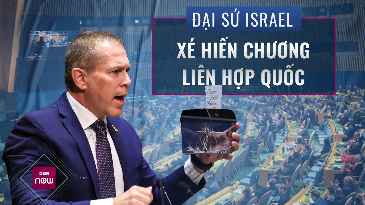 Đại sứ Israel xé Hiến chương Liên Hiệp Quốc khi các nước ủng hộ Palestine | VTC Now