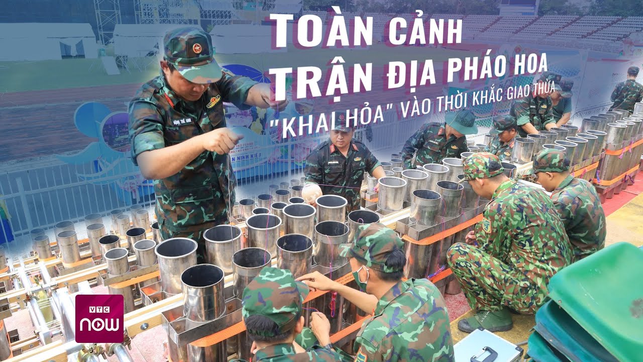 Toàn cảnh trận địa pháo hoa tầm cao "khai hỏa" vào thời khắc Giao thừa | VTC Now