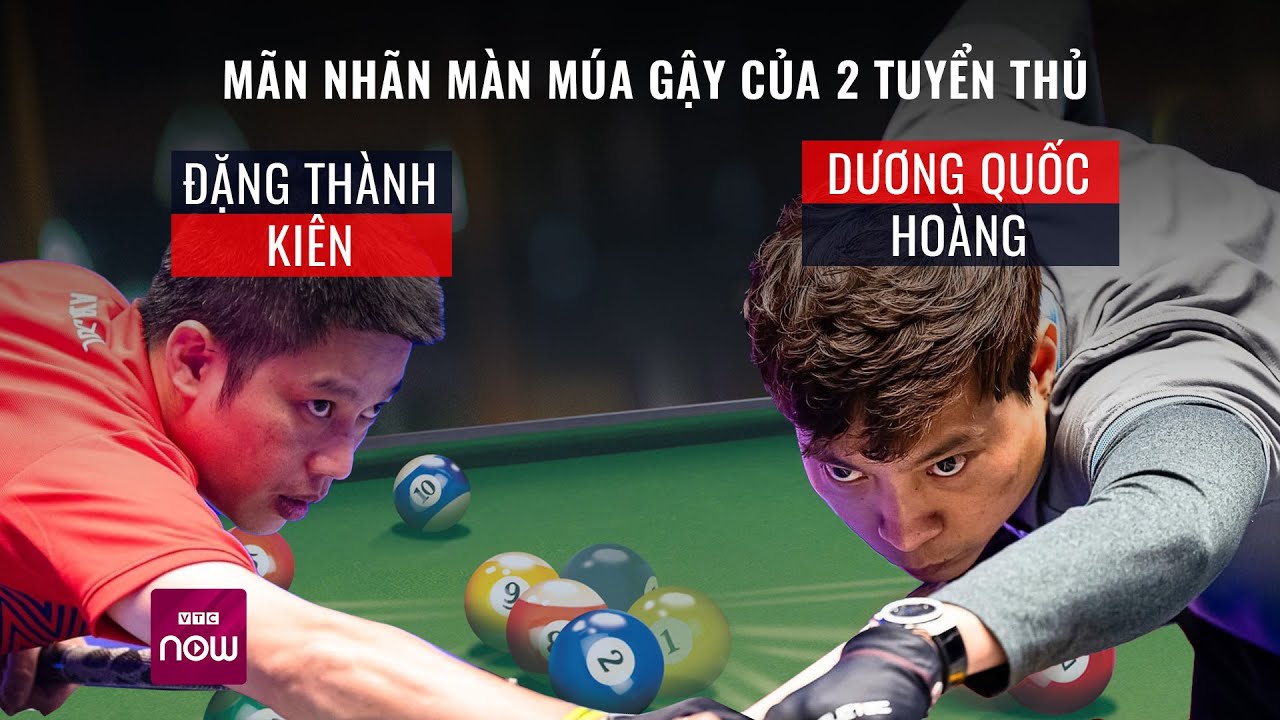 Giải Billiards & Snooker 2023: Mãn nhãn màn múa gậy của 2 tuyển thủ Quốc Hoàng và Thành Kiên