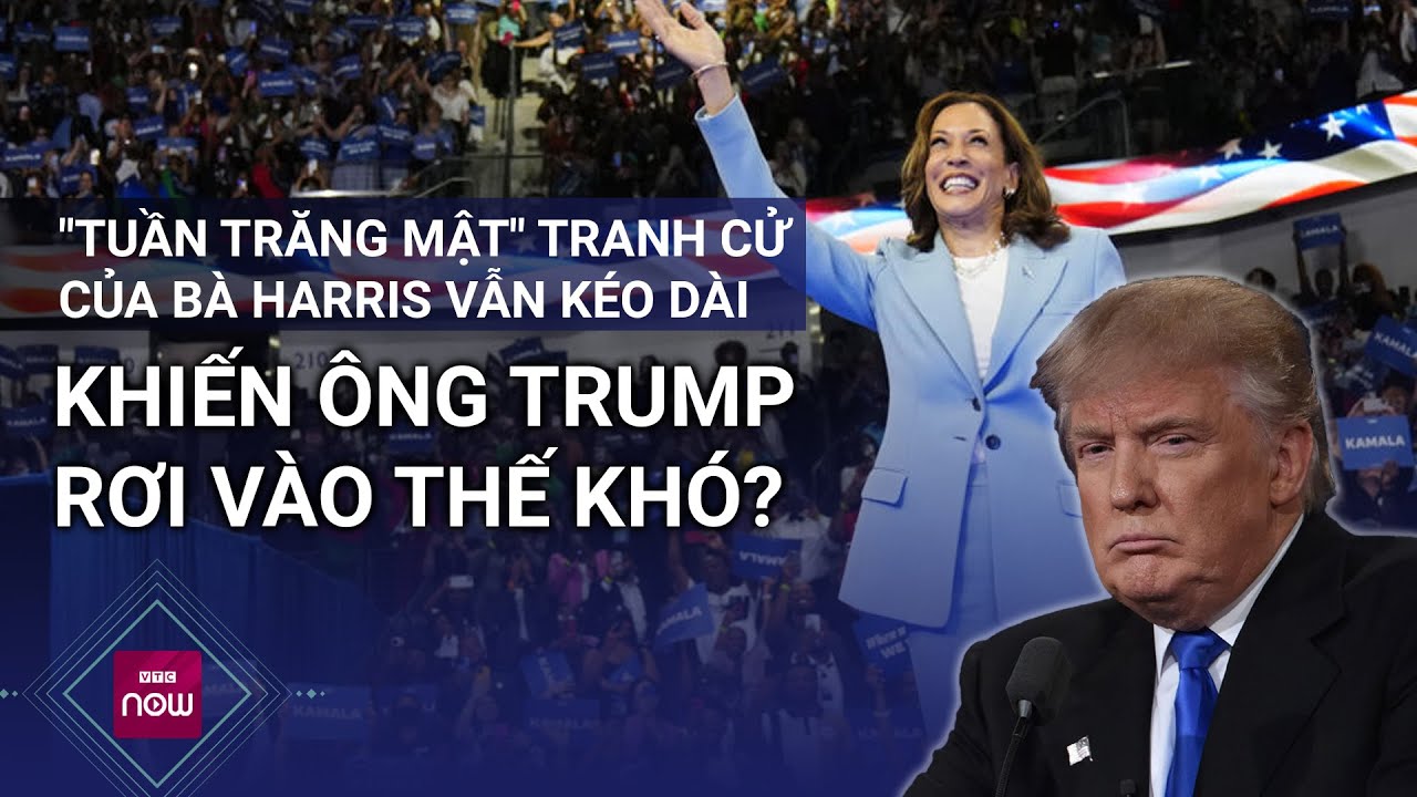 "Tuần trăng mật" của bà Harris kéo dài, nỗi "hoang mang" của ông Trump ngày càng hiện hữu? | VTC Now