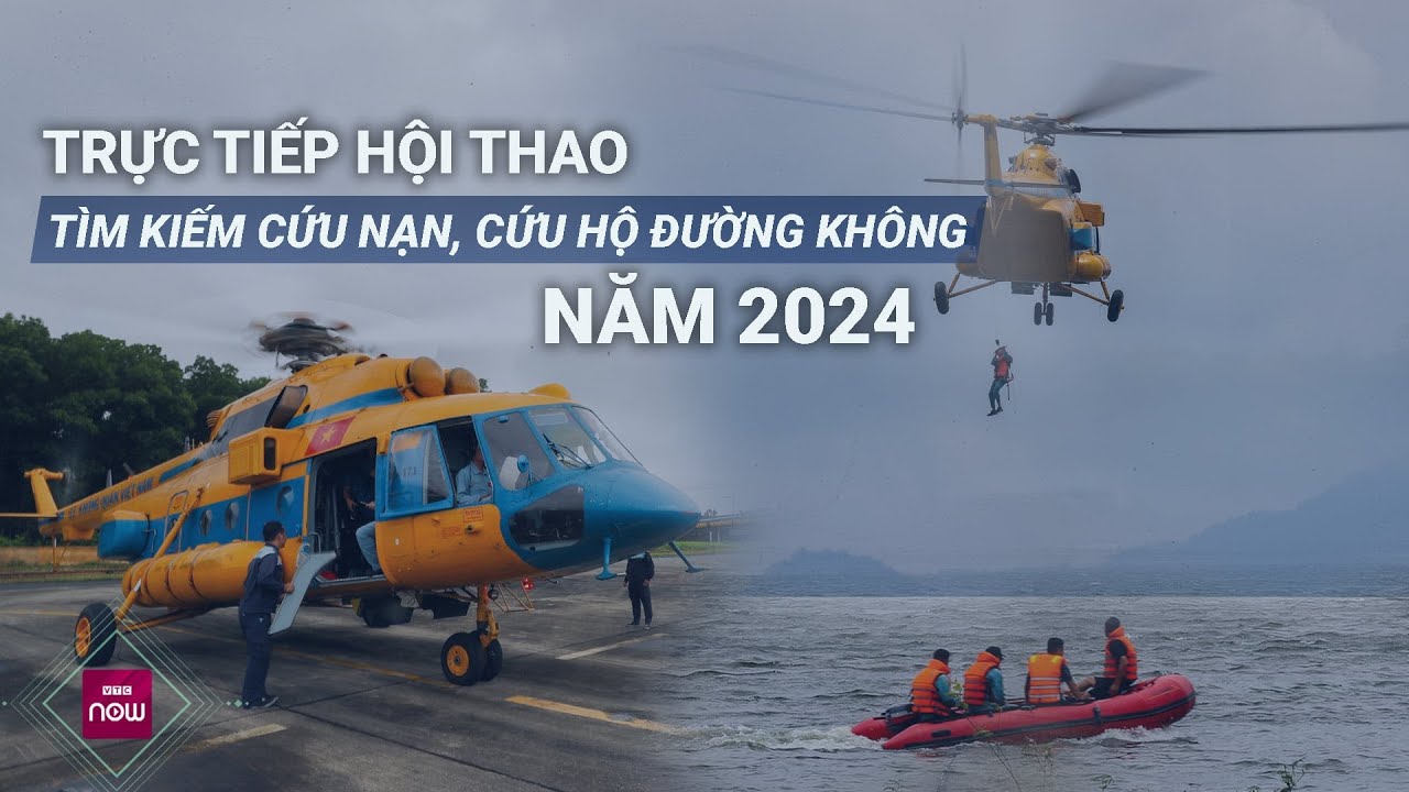 Nghẹt thở trực thăng Mi-171 "bay treo" cực khó, cẩu vớt phi công gặp nạn dưới nước | VTC Now