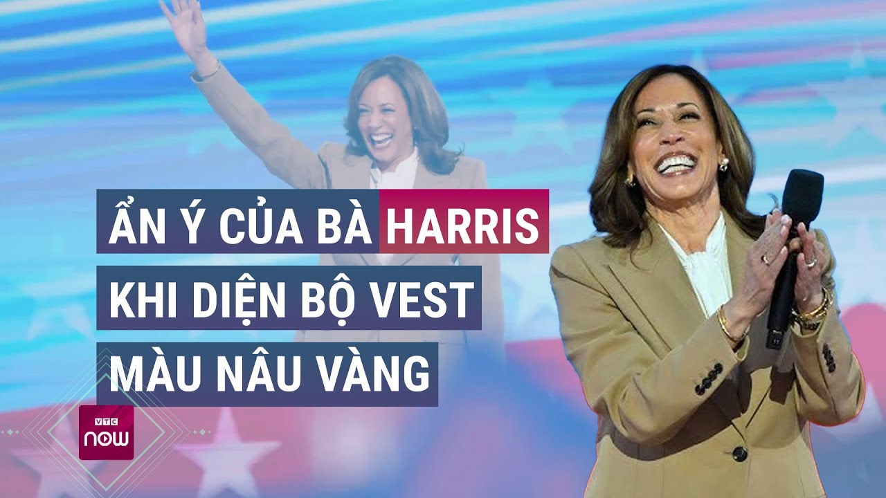 Bà Kamala Harris có ẩn ý gì khi diện bộ vest nâu vàng gây sốt tại Đại hội đảng Dân chủ? | VTC Now