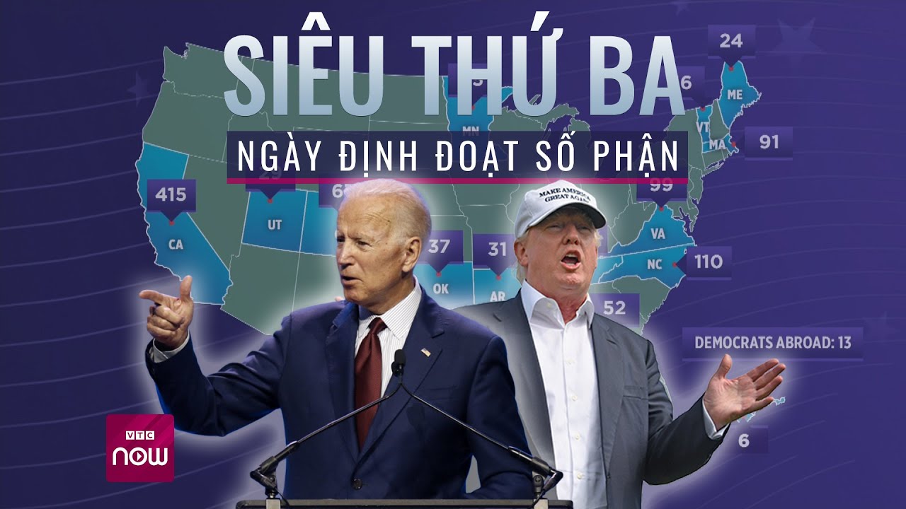 Siêu thứ Ba - Ngày định đoạt số phận các ứng viên Tổng thống Mỹ: Ông Trump sẽ chiến thắng? | VTC Now