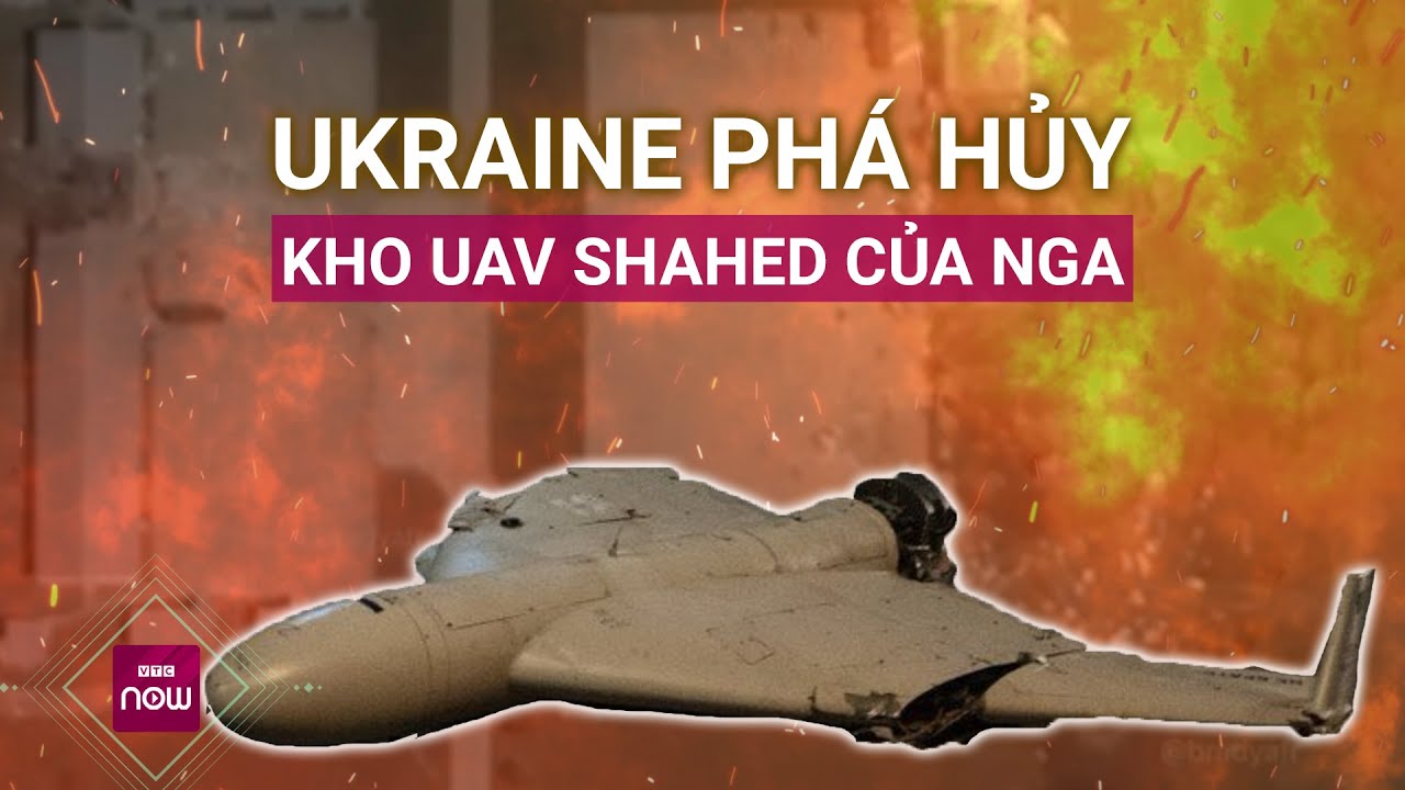 Hải quân Ukraine công bố ảnh vệ tinh về vụ tấn công phá hủy kho UAV Shahed của Nga | VTC Now