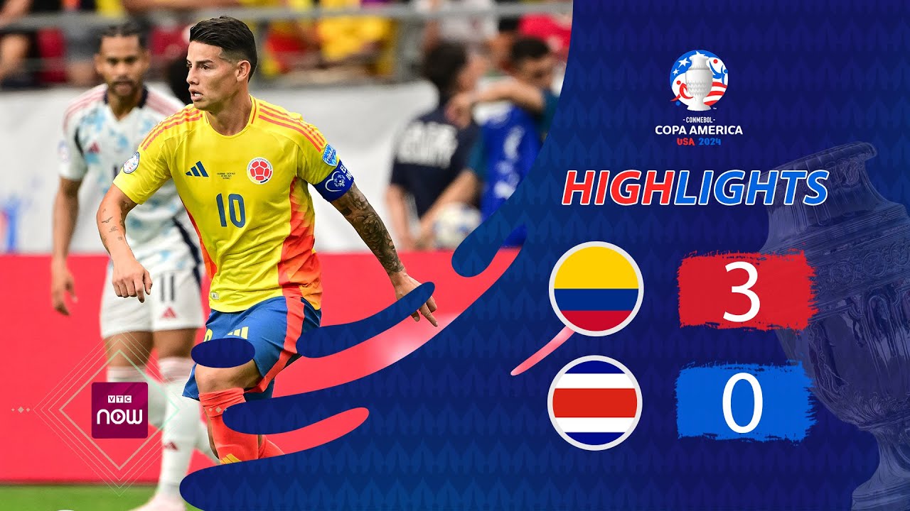 [HIGHLIGHTS] Colombia vs Costa Rica: Cơn mưa bàn thắng, hat-trick kiến tạo cho James Rodriguez