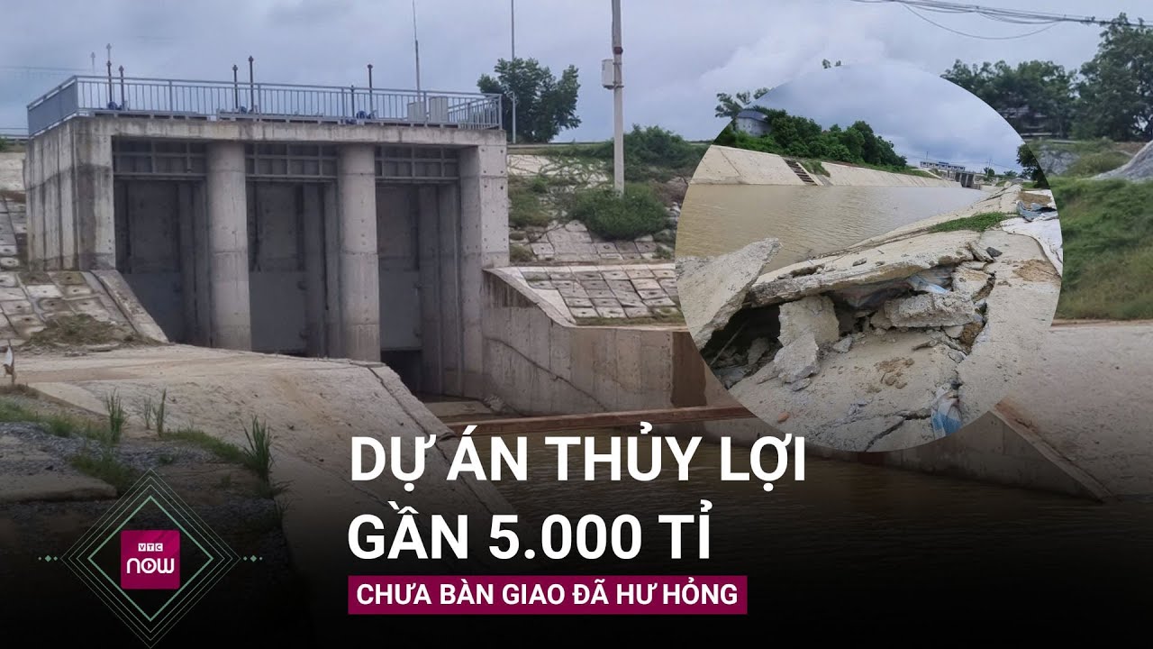 Dự án thủy lợi gần 5.000 tỉ ở Vĩnh Phúc chưa kịp bàn giao đã sạt lở, nứt toác | VTC Now