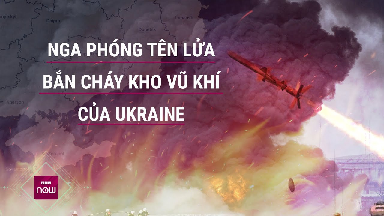 Cận cảnh Nga phóng tên lửa Iskander-M bắn cháy nhà kho chứa vũ khí của Ukraine | VTC Now